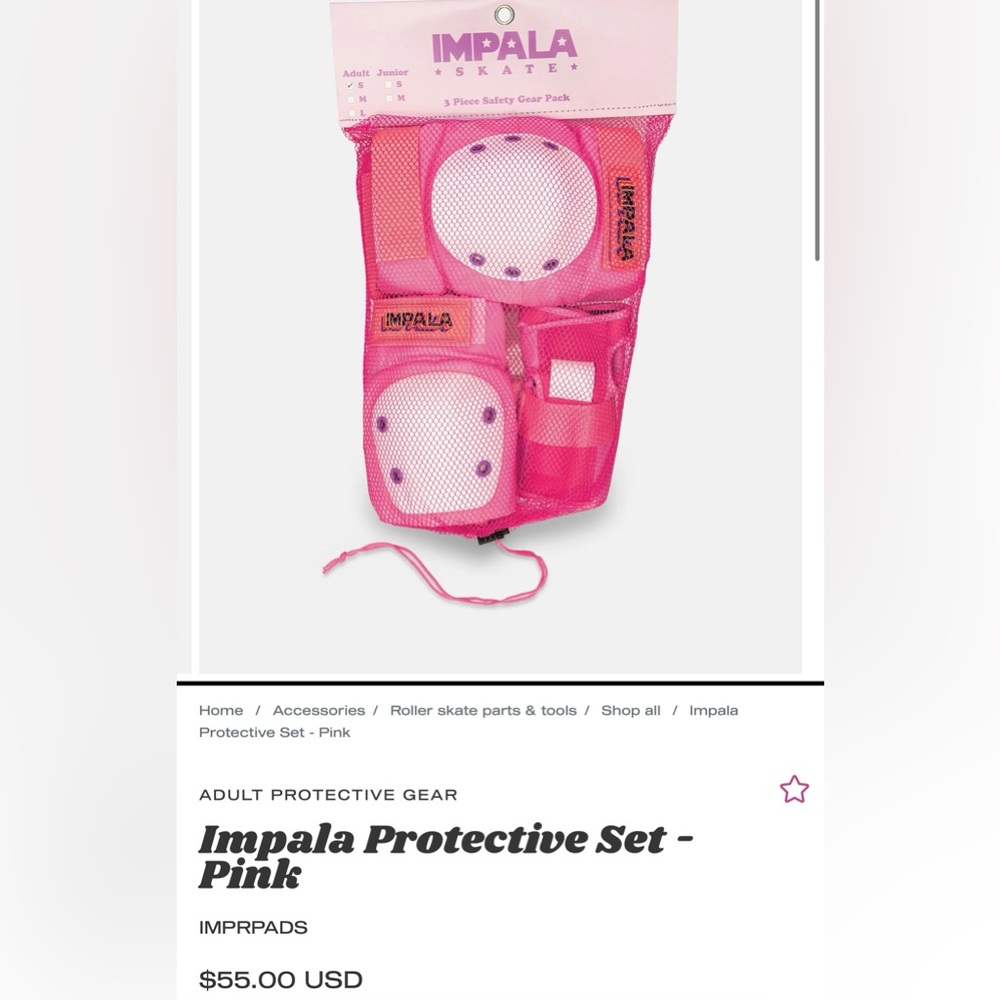 Pink Protective Gear Set